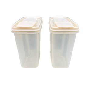 Vintage Rubbermaid Servin Saver 4 Cup Food Storage Containers Set of 2 9800